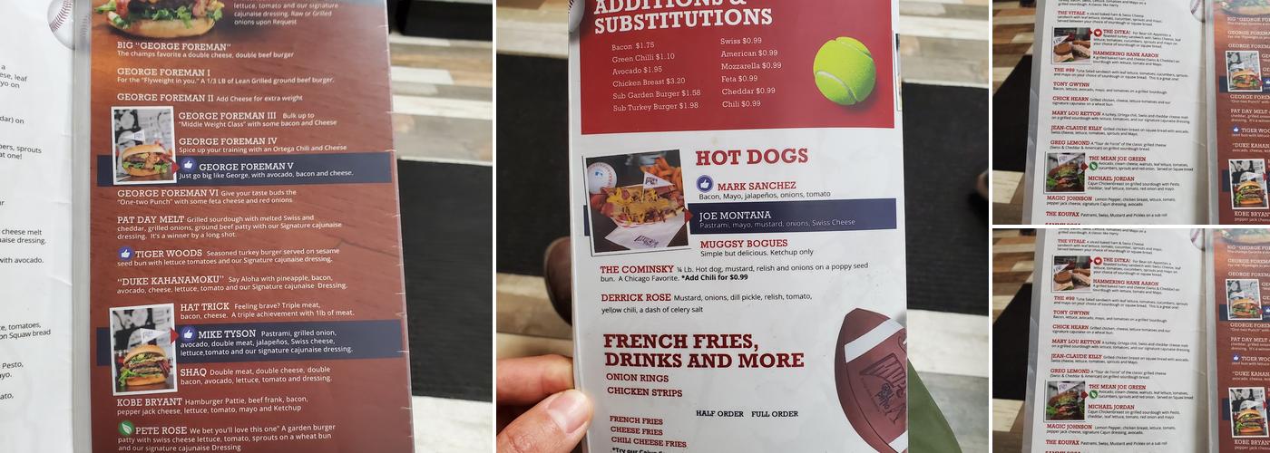 MVP's grill & Patio Menu