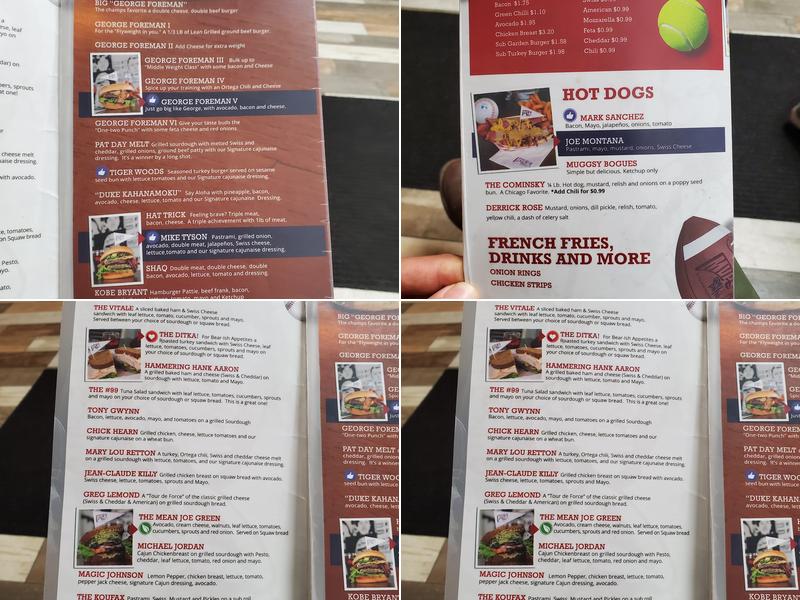 MVP's grill & Patio Menu