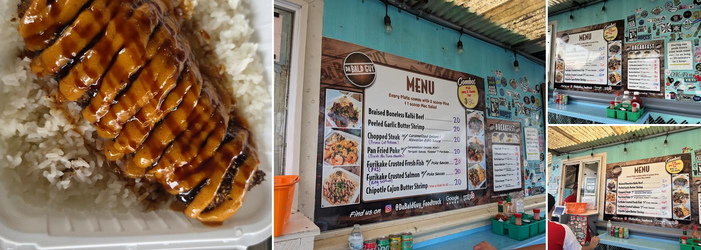 Da Bald Guy Menu