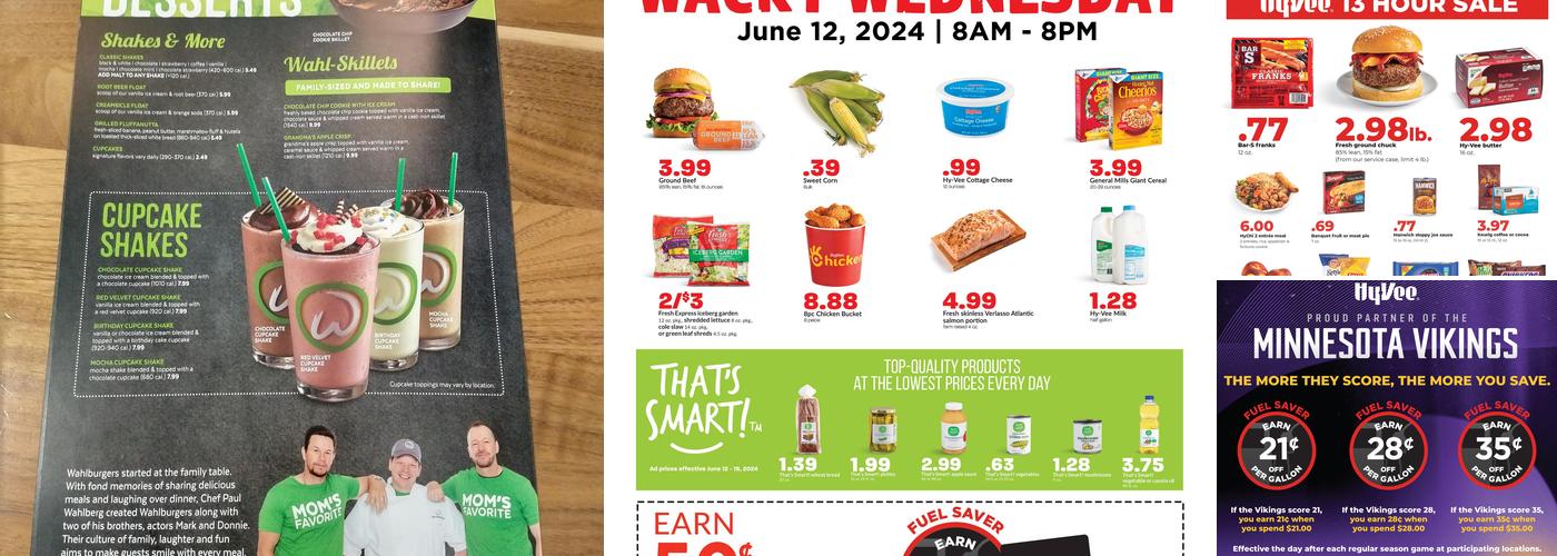 Wahlburgers @ Hy-Vee Menu