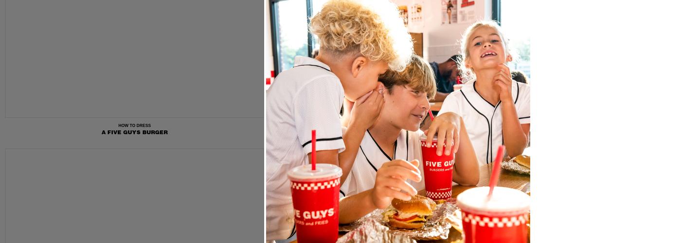 Five Guys Menu
