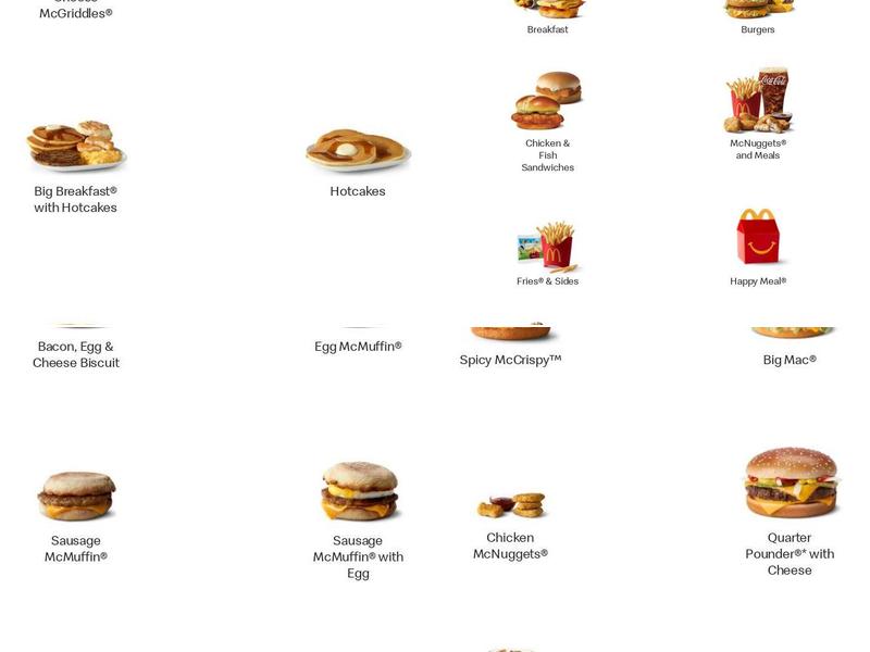 McDonald's Menu