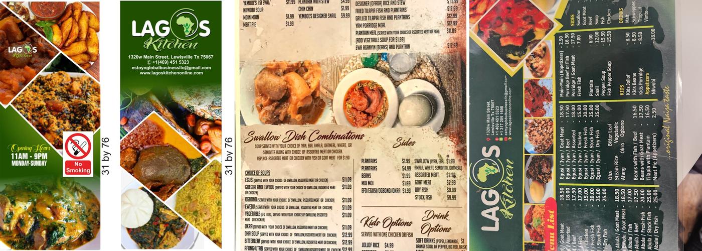 Lagos Kitchen - Lewisville Menu