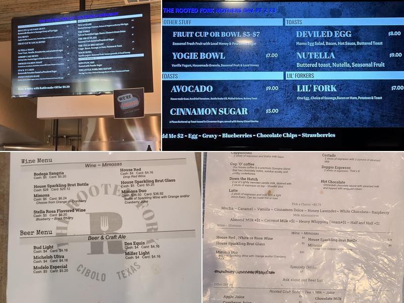 The Rooted Fork Menu