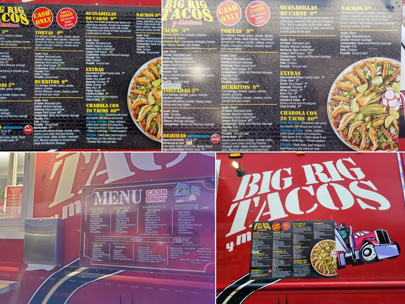 Big Rig Tacos Menu