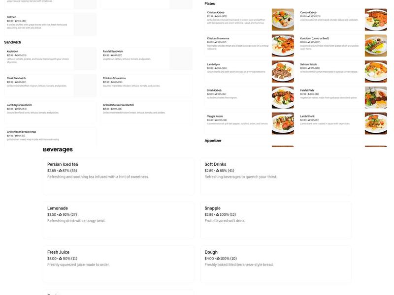 15826 Cloud kitchen Menu