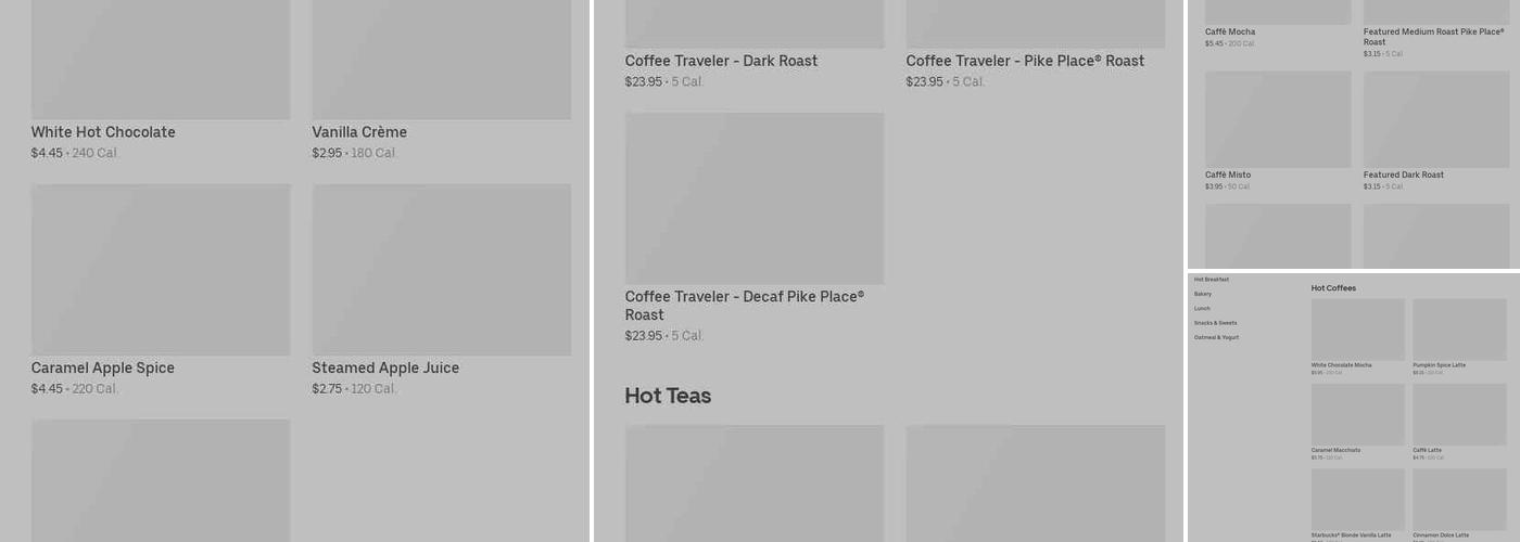 Starbucks Menu