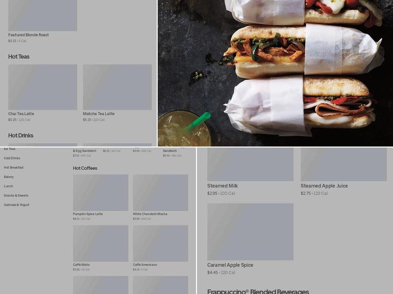 Starbucks Menu
