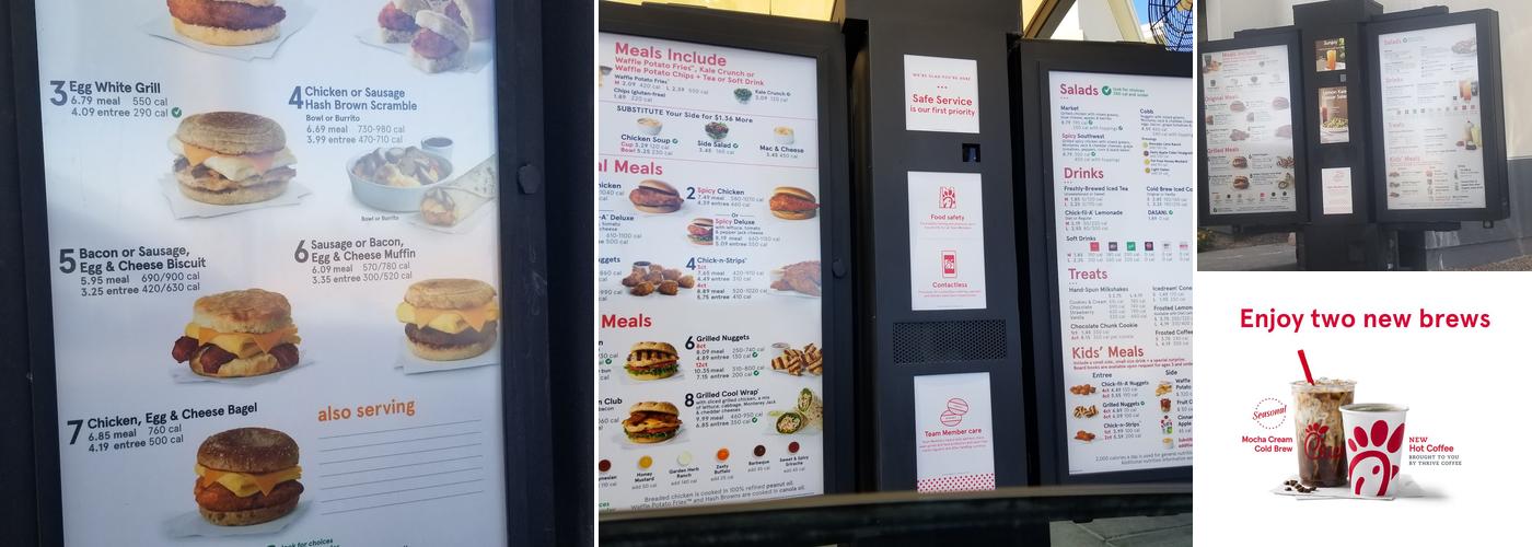 Chick-fil-A Menu