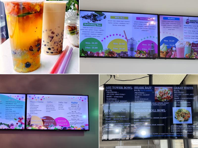 Exotic Blendz Bubble Tea Menu