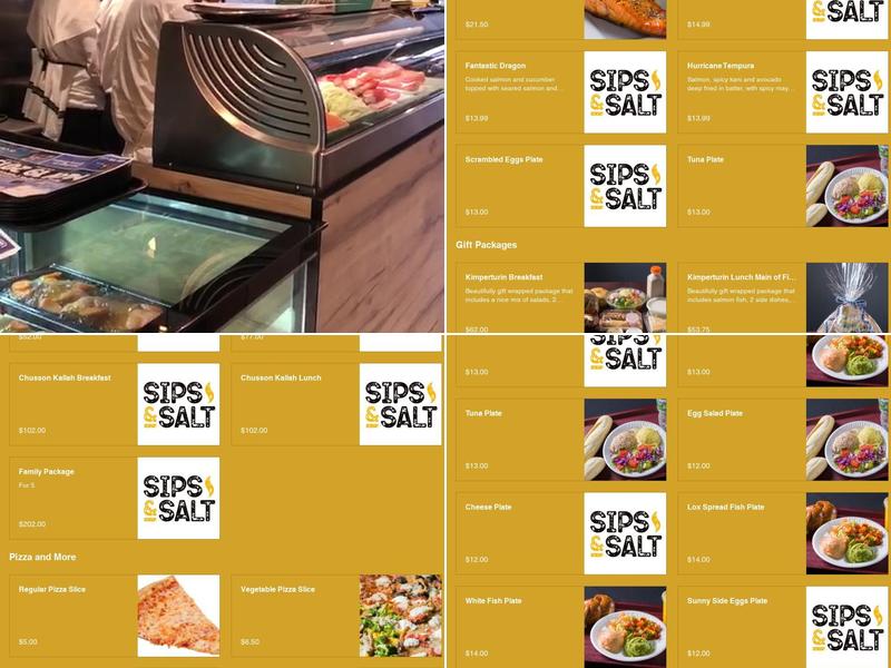 Sips & Salt Menu