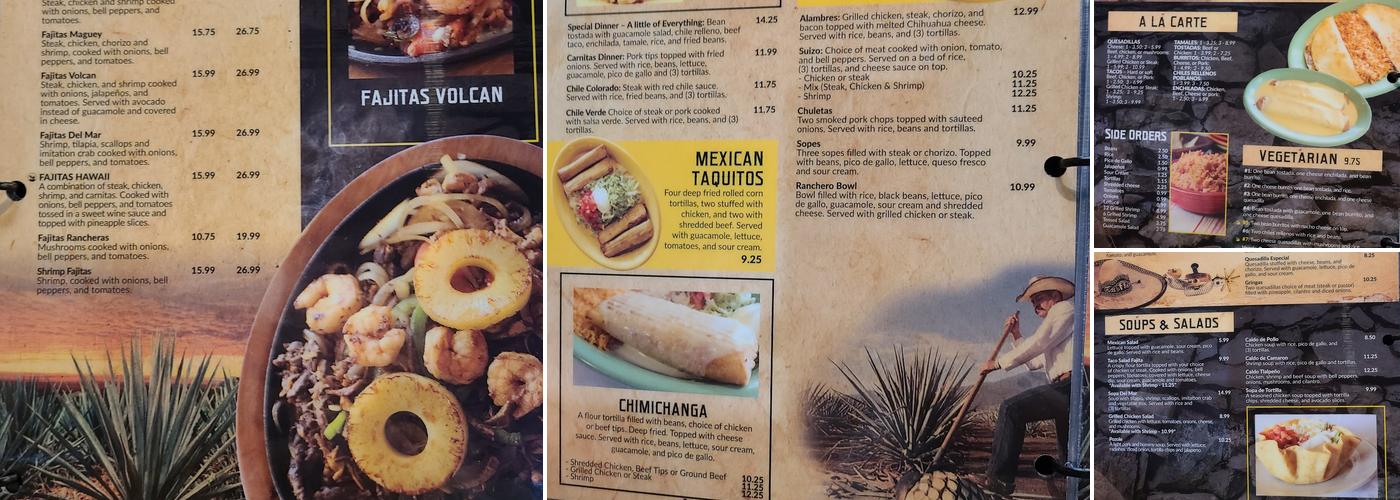 El Maguey Menu