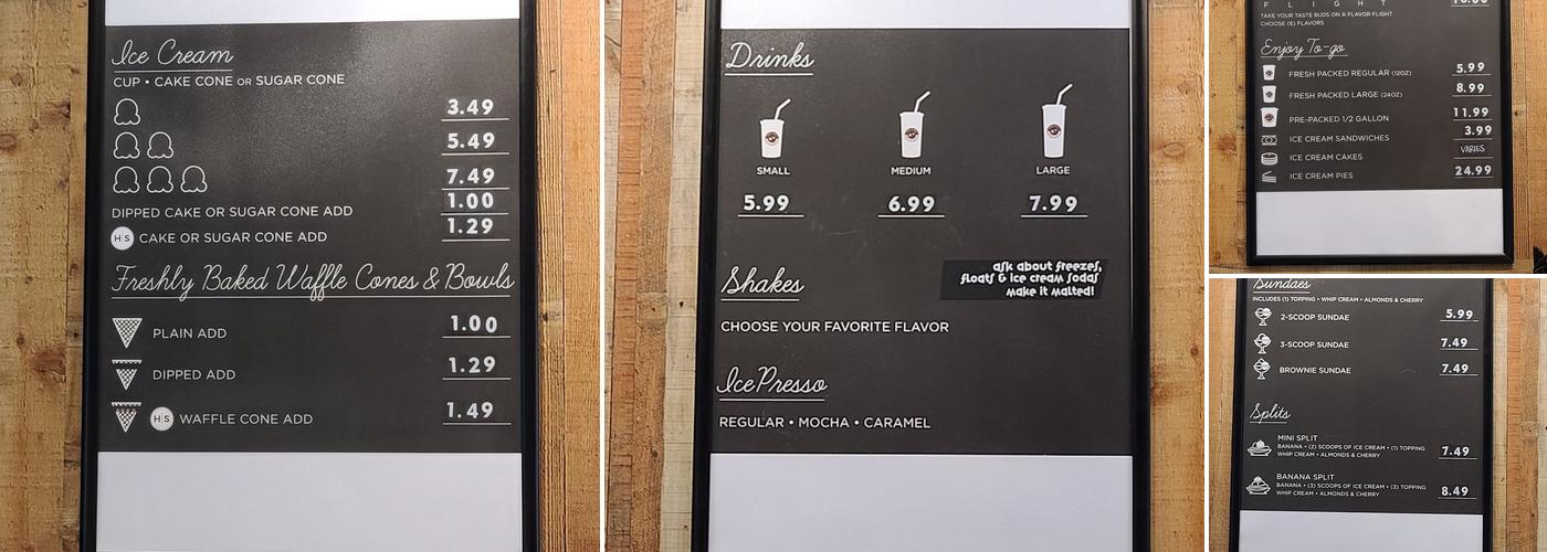 Hand & Spoon Menu
