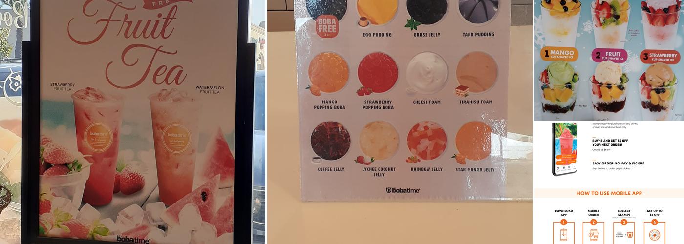 It's Boba Time - Pico Rivera Menu