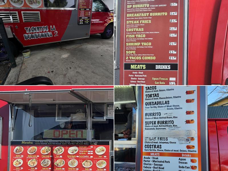 Taquitos la bombonera 2 Menu