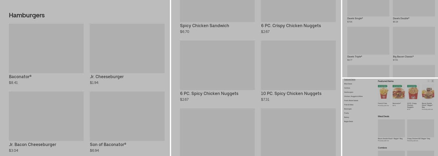 Wendy's Menu