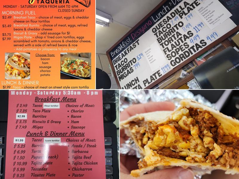 Nely's Taqueria Menu