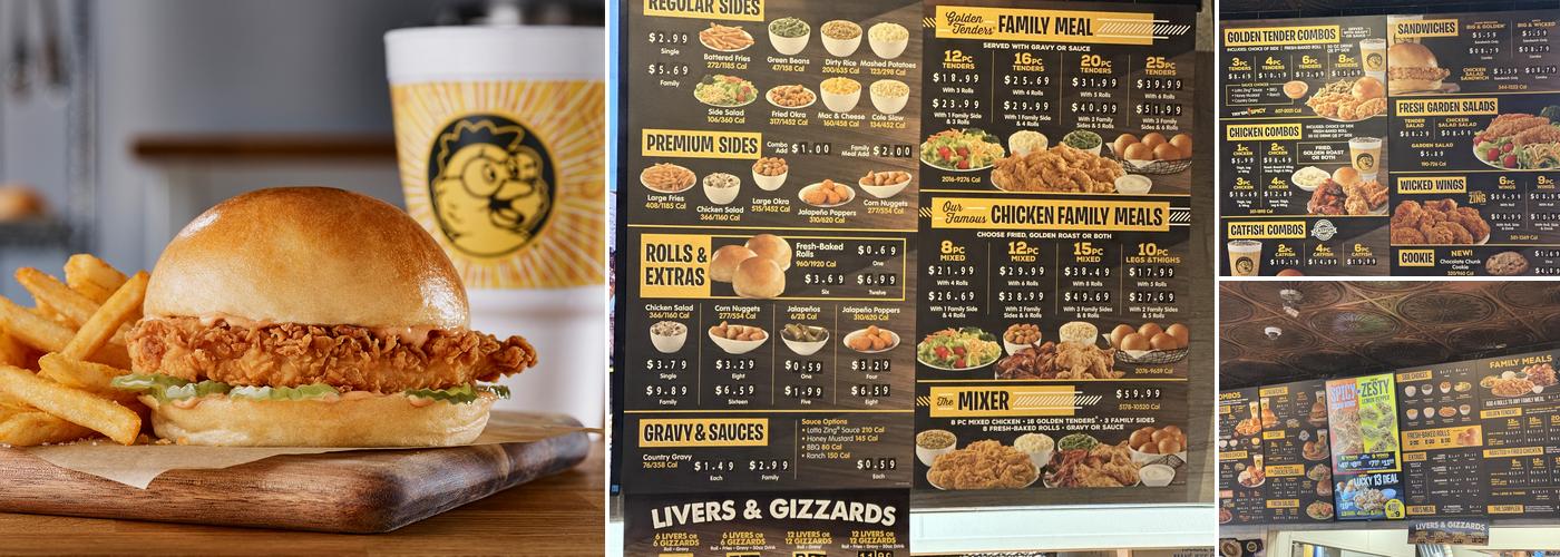 Golden Chick Menu
