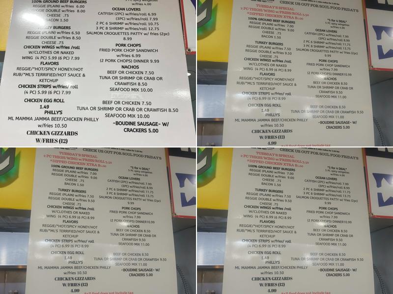 Momma T's Kitchen Menu