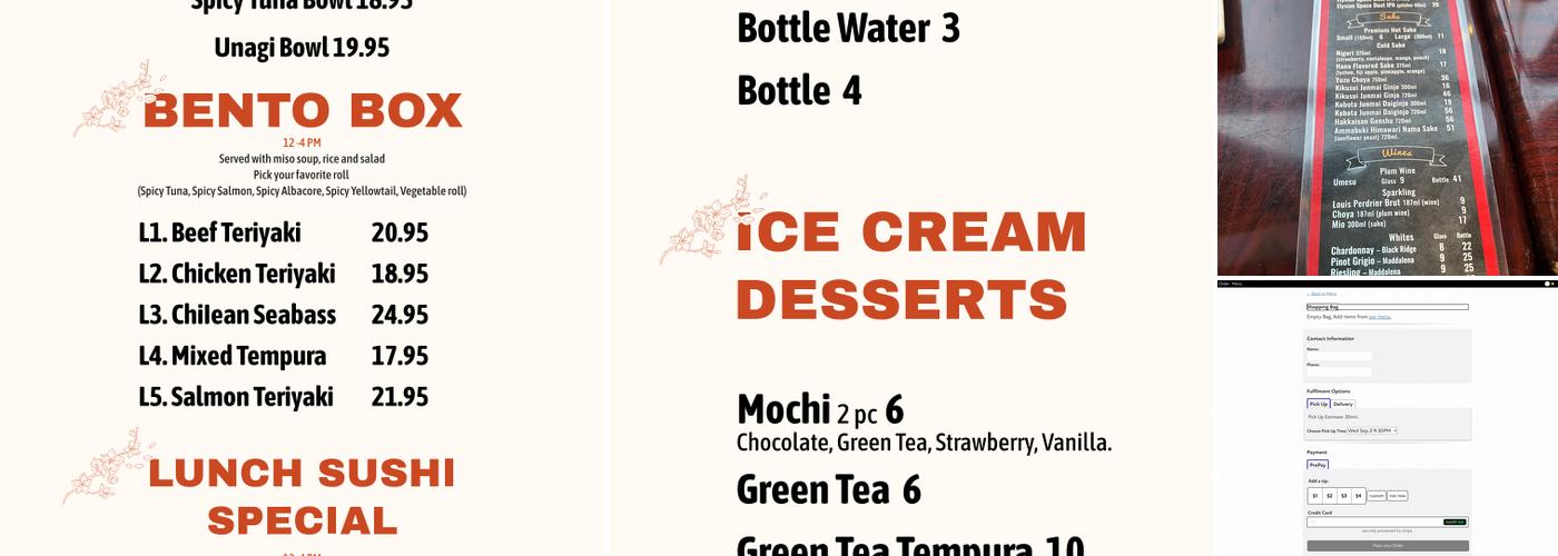Crave Sushi Menu