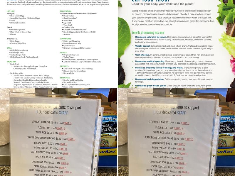 Dining Commons at Ronald Reagan UCLA Medical Center Menu