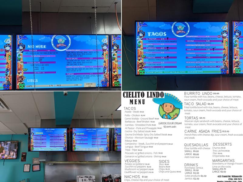 Cielito Lindo Taqueria Menu