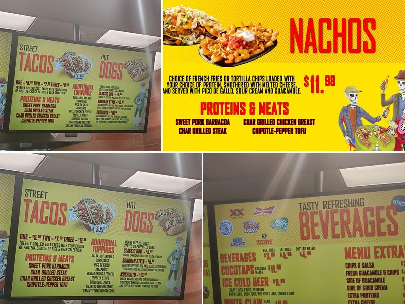 Tacos & Ritas - MGM Food Court Menu