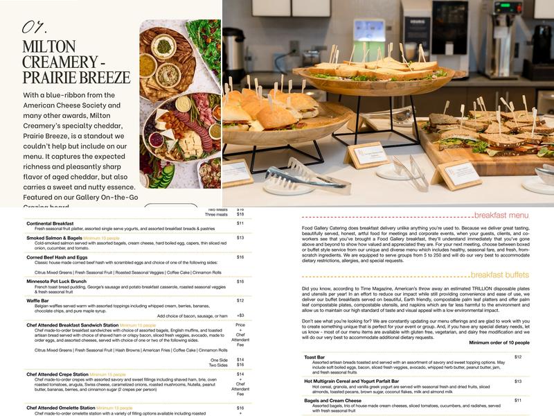 Food Gallery Catering Menu