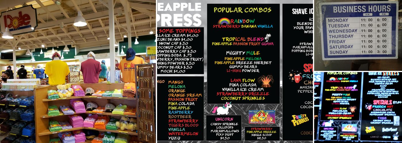 Pineapple Express Menu