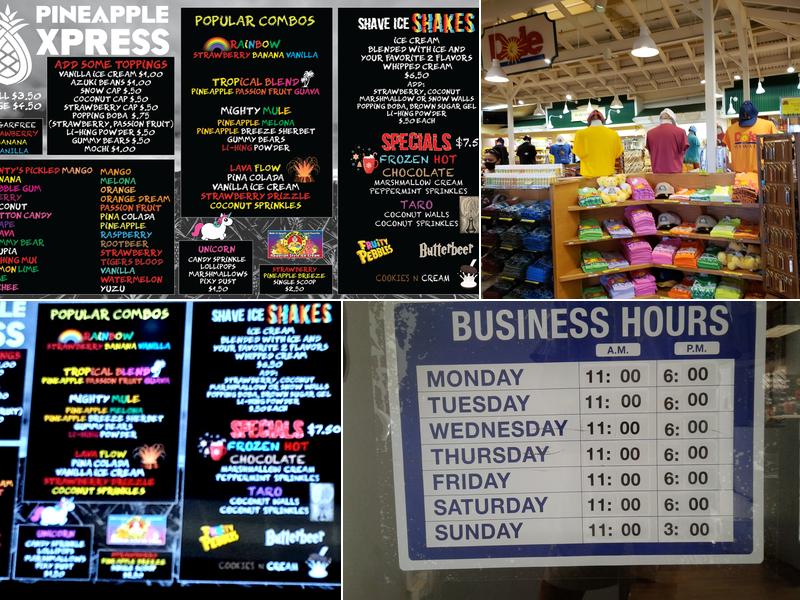 Pineapple Express Menu