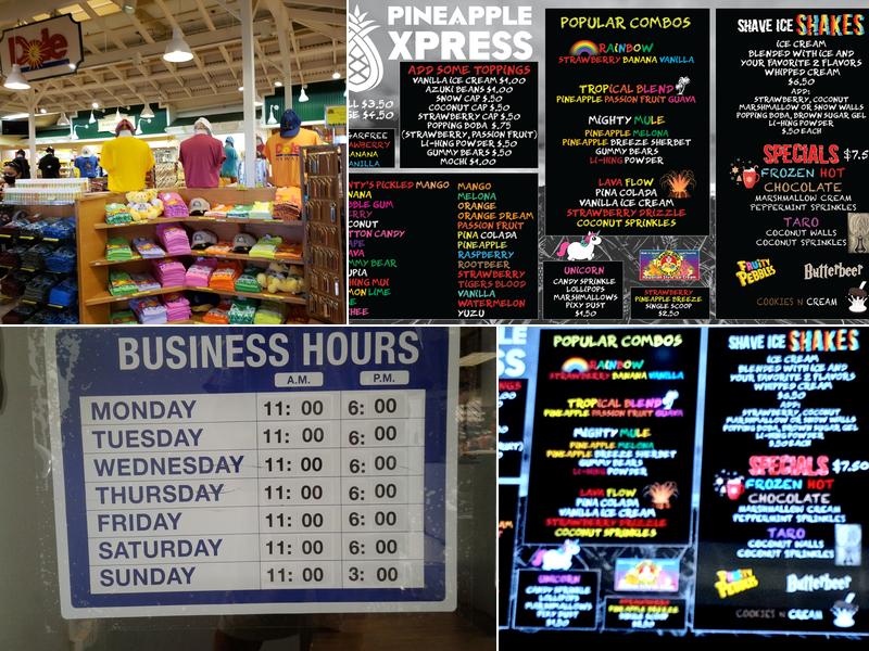 Pineapple Express Menu