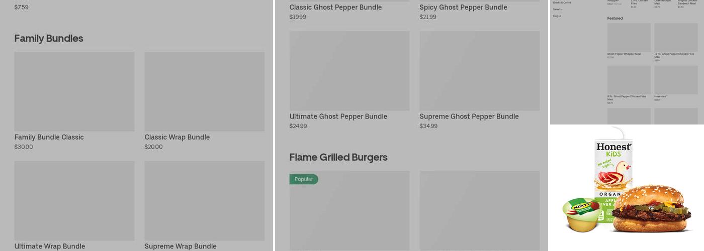 Burger King Menu