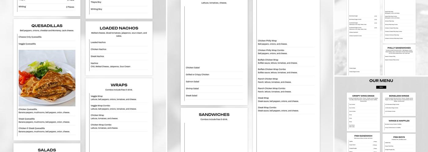 MUNCHEEZ EUCLID Menu