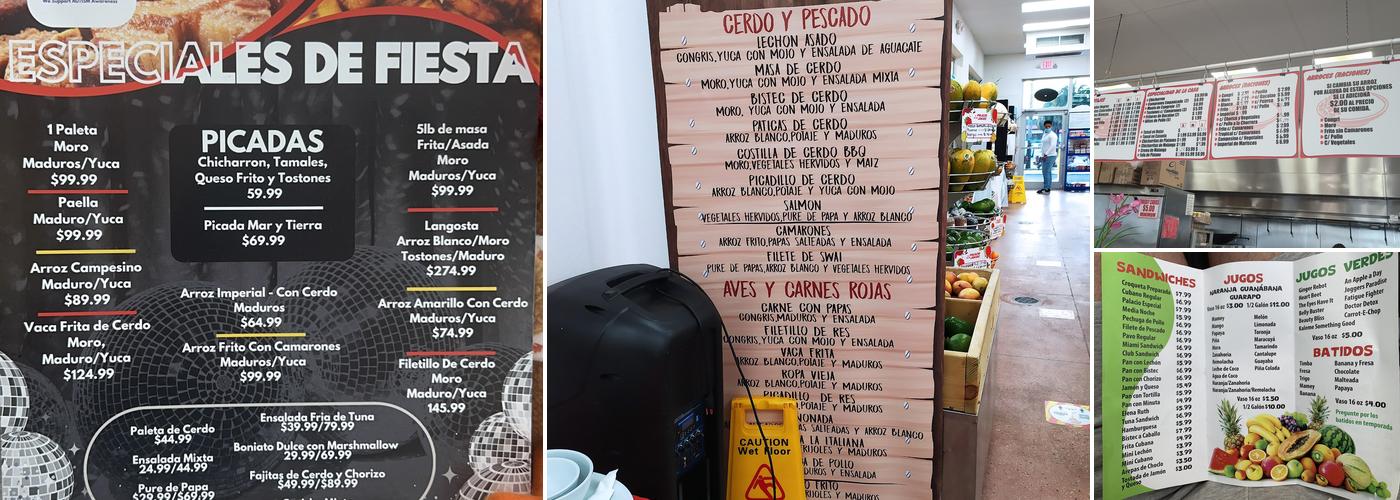 El Palacio de los Jugos Menu