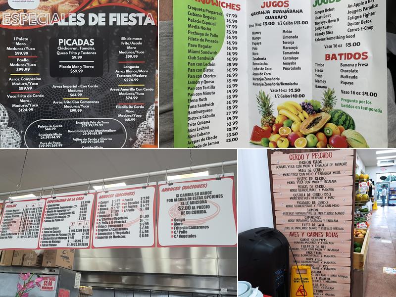 El Palacio de los Jugos Menu