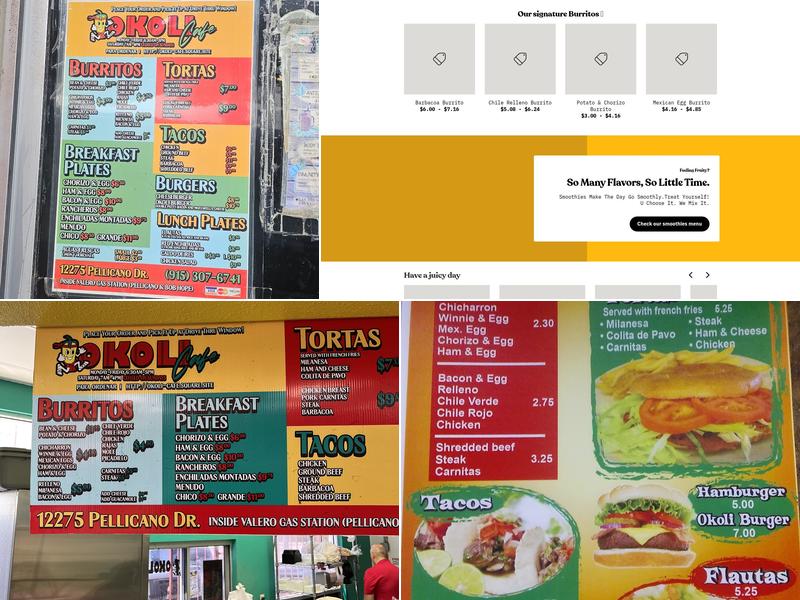 Okoli Menu