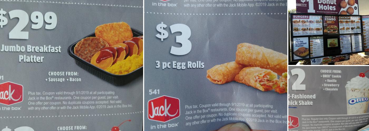Jack in the Box Menu