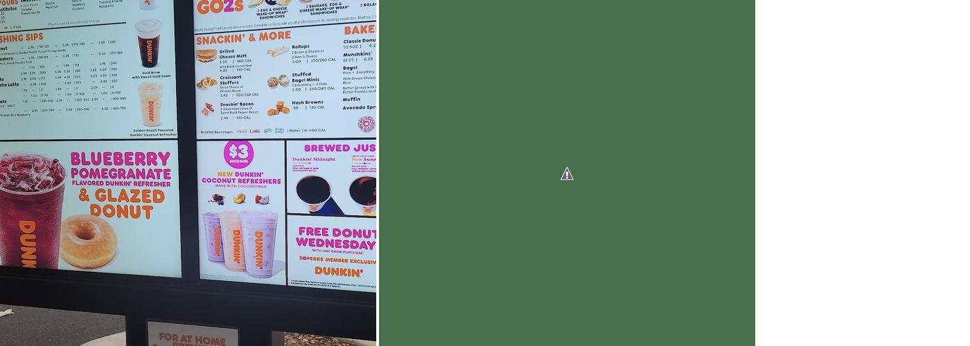 Dunkin' Menu