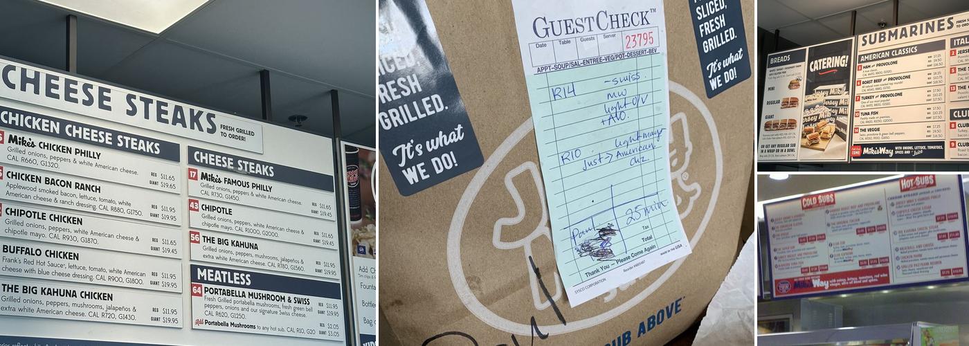 Jersey Mikes Menu