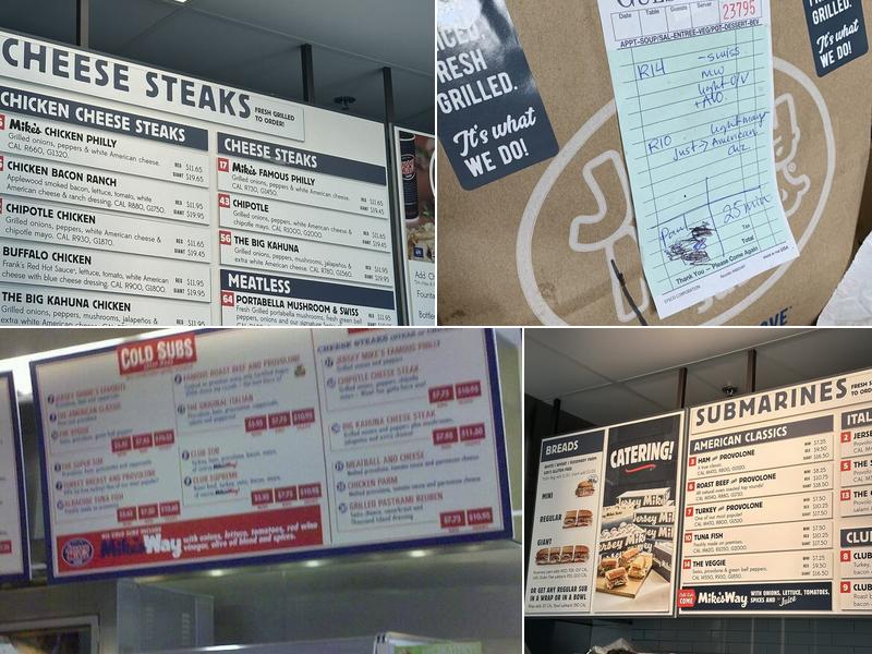 Jersey Mikes Menu