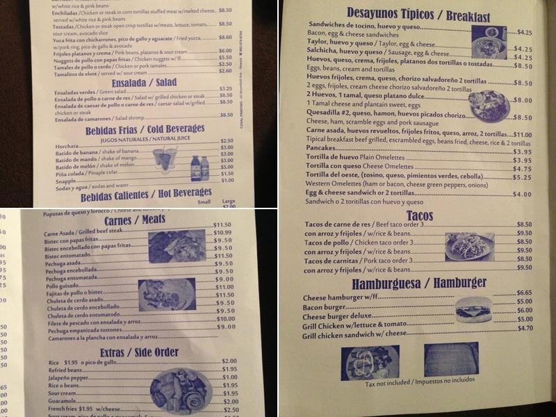 Ñaños Menu