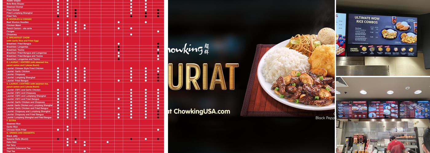 Chowking Menu