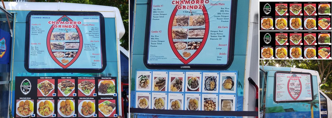 Chamorro Grindz Menu