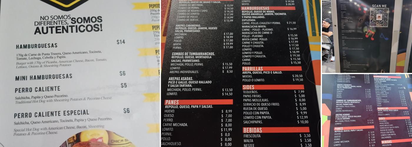 Con Sabor Maracucho Menu