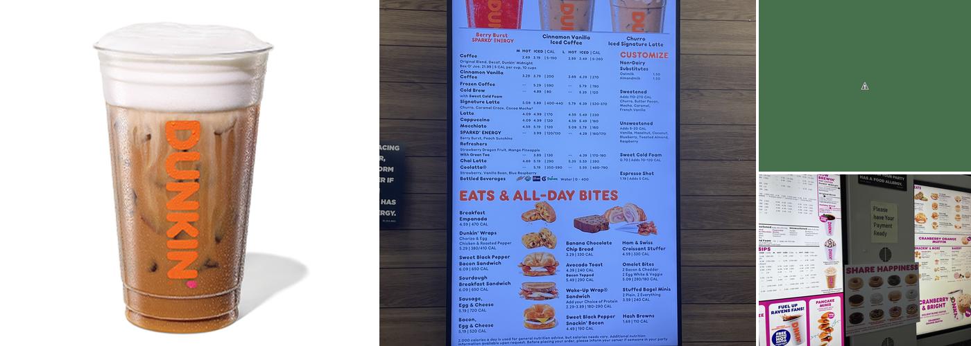 Dunkin' Menu