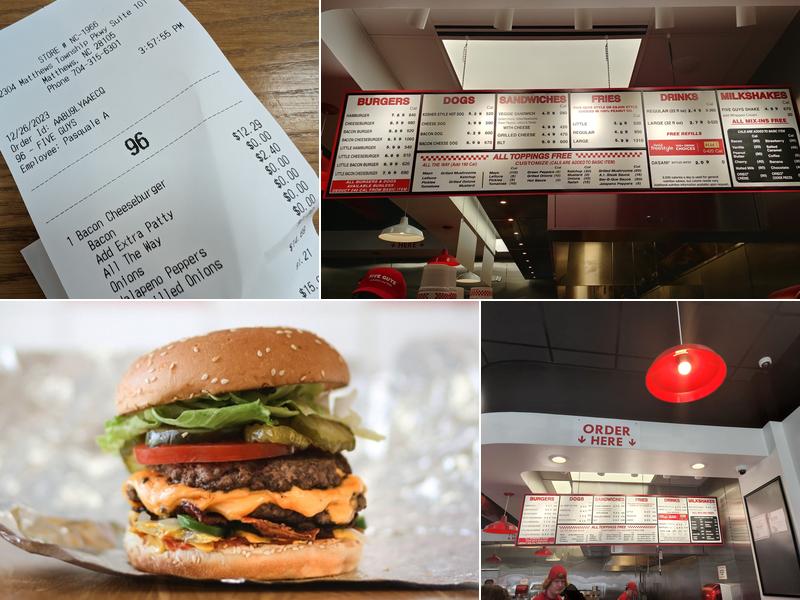 Five Guys Menu
