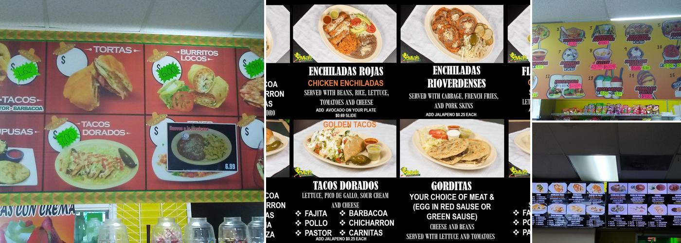 Mia's taqueria y neveria/ envios de dinero Menu