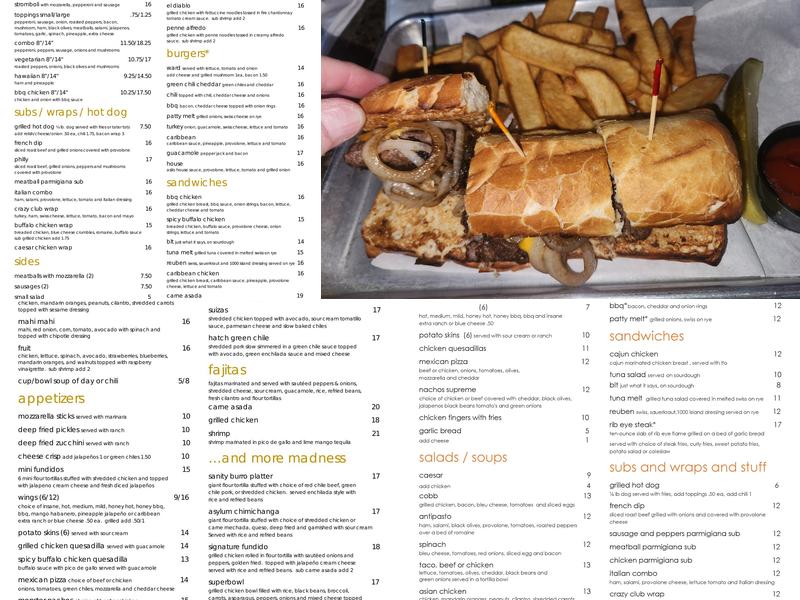 il Asilo Restaurant & Bar Menu