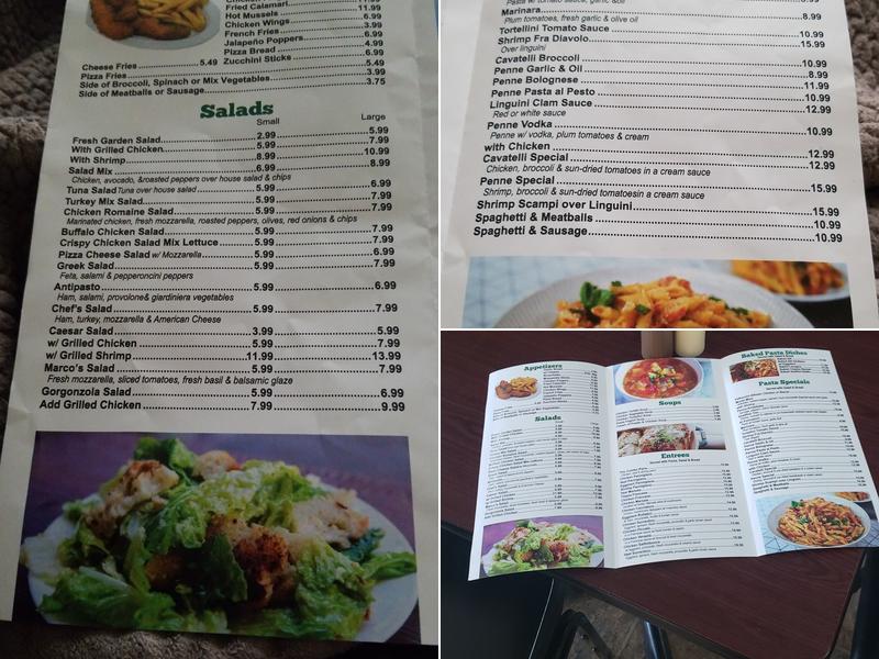 Pasta E Caffe Di Marco Menu