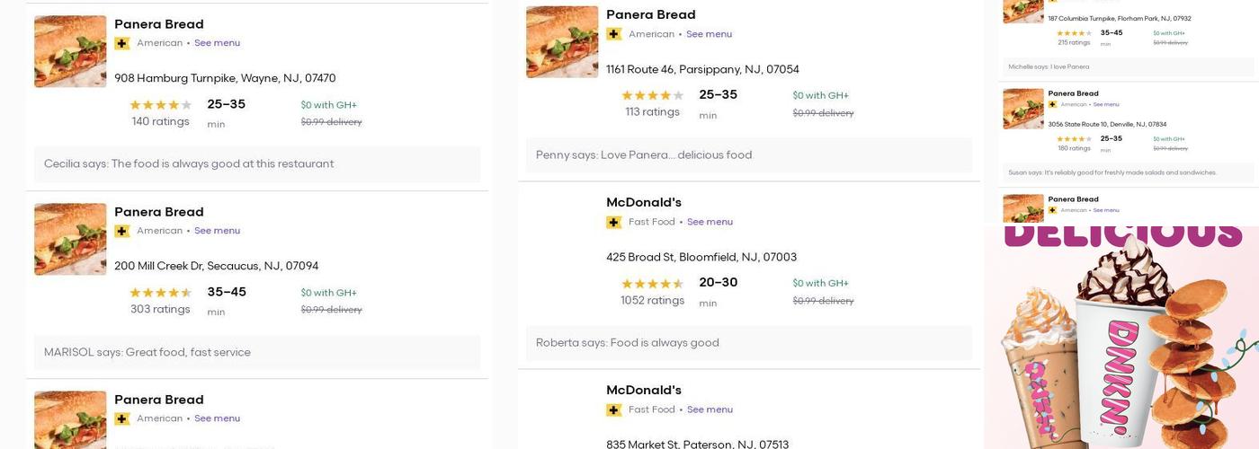 Dunkin’ Menu